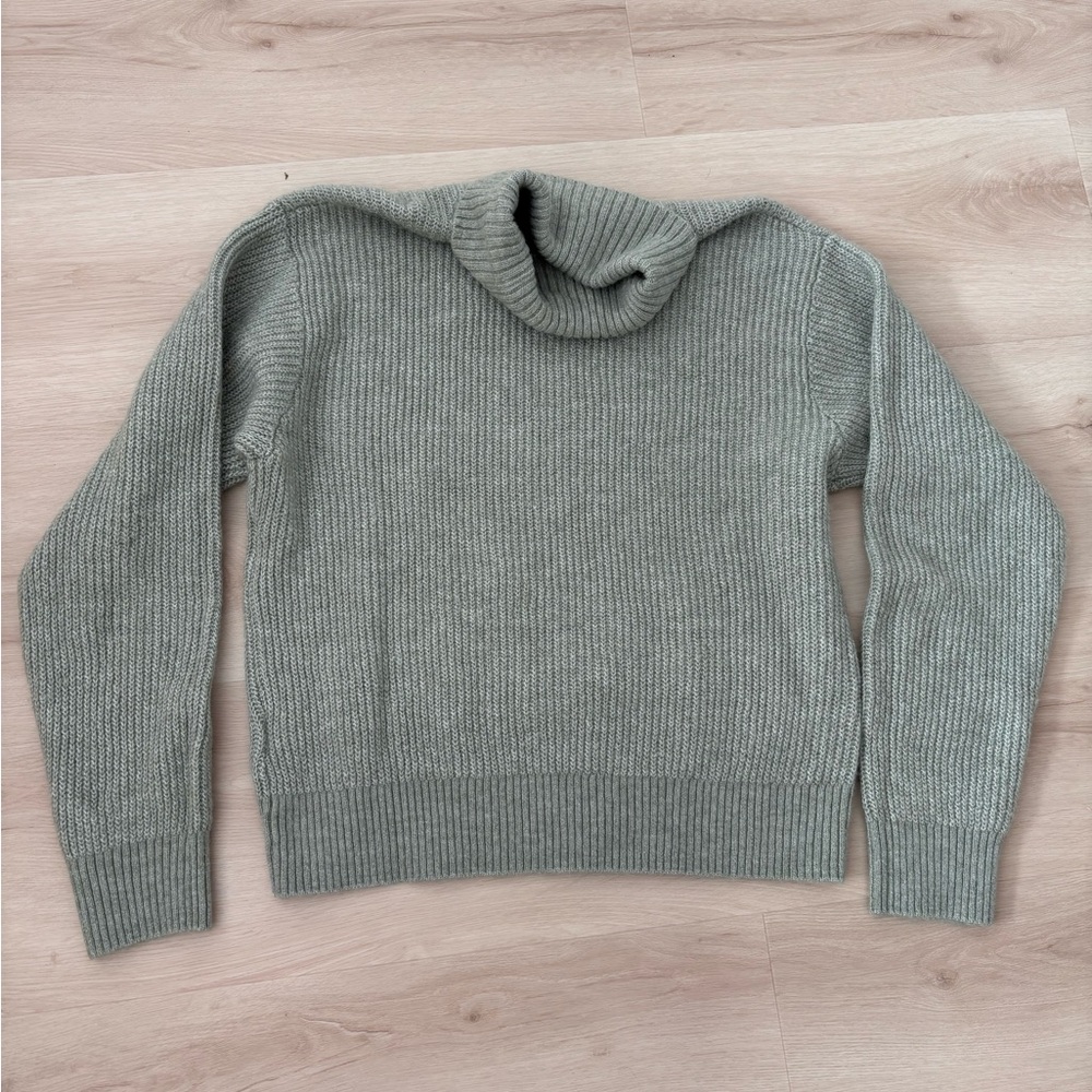 H&M Women's Cowl Neck Sweater in sage color Green - Picture 2 of 11
